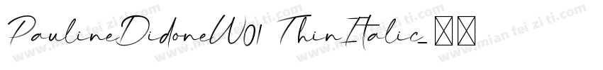 PaulineDidoneW01 ThinItalic字体转换